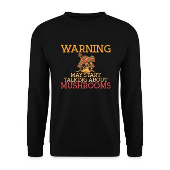 Fungi Hunter Mushroom Hunter Cadeaux - Sweat-shirt Unisexe - noir - Devant - Alina (178cm) & Michal (187cm)