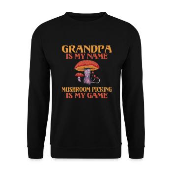 Pilzjäger Pilzjäger Geschenke - Unisex Pullover - Schwarz - Vorne - Alina (178cm) & Michal (187cm)
