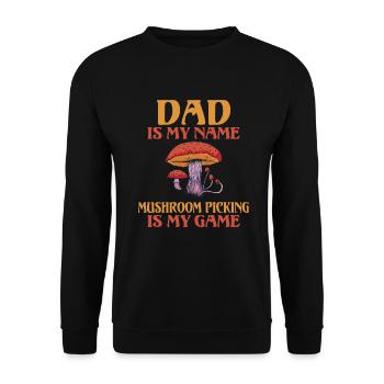 Fungi Hunter Mushroom Hunter Cadeaux - Sweat-shirt Unisexe - noir - Devant - Alina (178cm) & Michal (187cm)