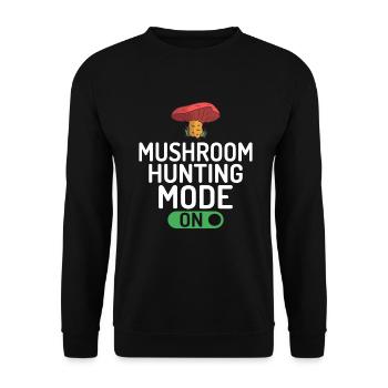 Fungi Hunter Mushroom Hunter Cadeaux - Sweat-shirt Unisexe - noir - Devant - Alina (178cm) & Michal (187cm)