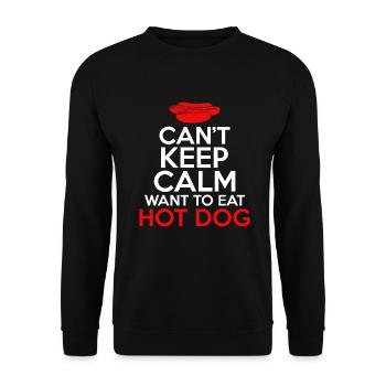 Hotdog Lover Hot Dogs Gifts - Unisex Sweatshirt - black - Front - Alina (178cm) & Michal (187cm)