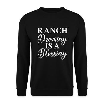 BBQ Grill Rindfleisch Liebhaber Geschenke - Unisex Pullover - Schwarz - Vorne - Alina (178cm) & Michal (187cm)