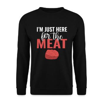 BBQ Grill Boeuf Viande Amoureux Cadeaux - Sweat-shirt Unisexe - noir - Devant - Alina (178cm) & Michal (187cm)