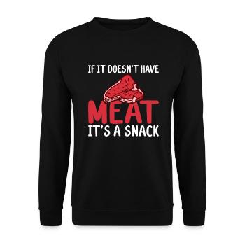 BBQ Grill Boeuf Viande Amoureux Cadeaux - Sweat-shirt Unisexe - noir - Devant - Alina (178cm) & Michal (187cm)