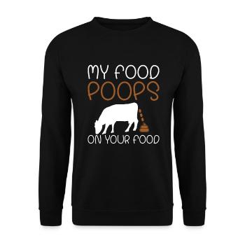 BBQ Grill Beef Meat Lovers Gifts - Unisex Sweatshirt - black - Front - Alina (178cm) & Michal (187cm)