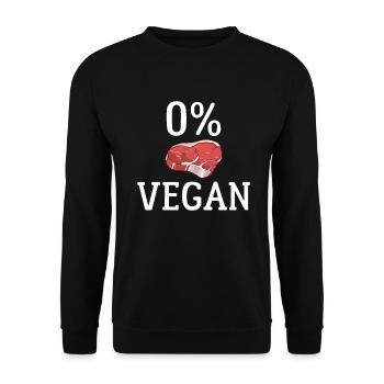 BBQ Grill Rindfleisch Liebhaber Geschenke - Unisex Pullover - Schwarz - Vorne - Alina (178cm) & Michal (187cm)