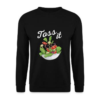 Salade - Sweat-shirt Unisexe - noir - Devant - Alina (178cm) & Michal (187cm)
