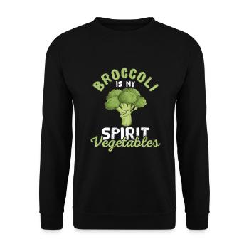 Broccoli - Unisex Sweatshirt - black - Front - Alina (178cm) & Michal (187cm)