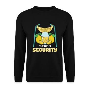 Sécurité du stand de limonade - Sweat-shirt Unisexe - noir - Devant - Alina (178cm) & Michal (187cm)