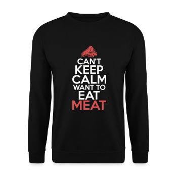 BBQ Grill Boeuf Viande Amoureux Cadeaux - Sweat-shirt Unisexe - noir - Devant - Alina (178cm) & Michal (187cm)