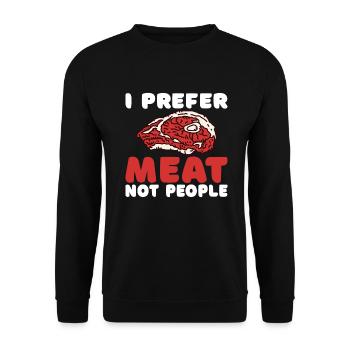 BBQ Grill Boeuf Viande Amoureux Cadeaux - Sweat-shirt Unisexe - noir - Devant - Alina (178cm) & Michal (187cm)