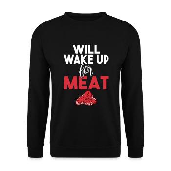BBQ Grill Boeuf Viande Amoureux Cadeaux - Sweat-shirt Unisexe - noir - Devant - Alina (178cm) & Michal (187cm)