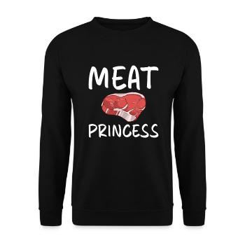 BBQ Grill Beef Meat Lovers Gifts - Unisex Sweatshirt - black - Front - Alina (178cm) & Michal (187cm)