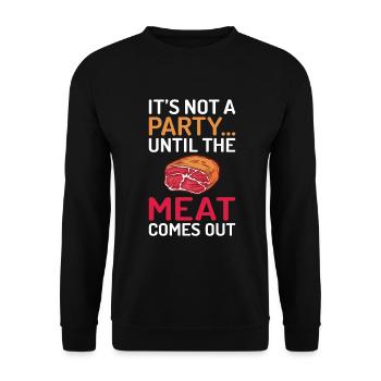 BBQ Grill Boeuf Viande Amoureux Cadeaux - Sweat-shirt Unisexe - noir - Devant - Alina (178cm) & Michal (187cm)