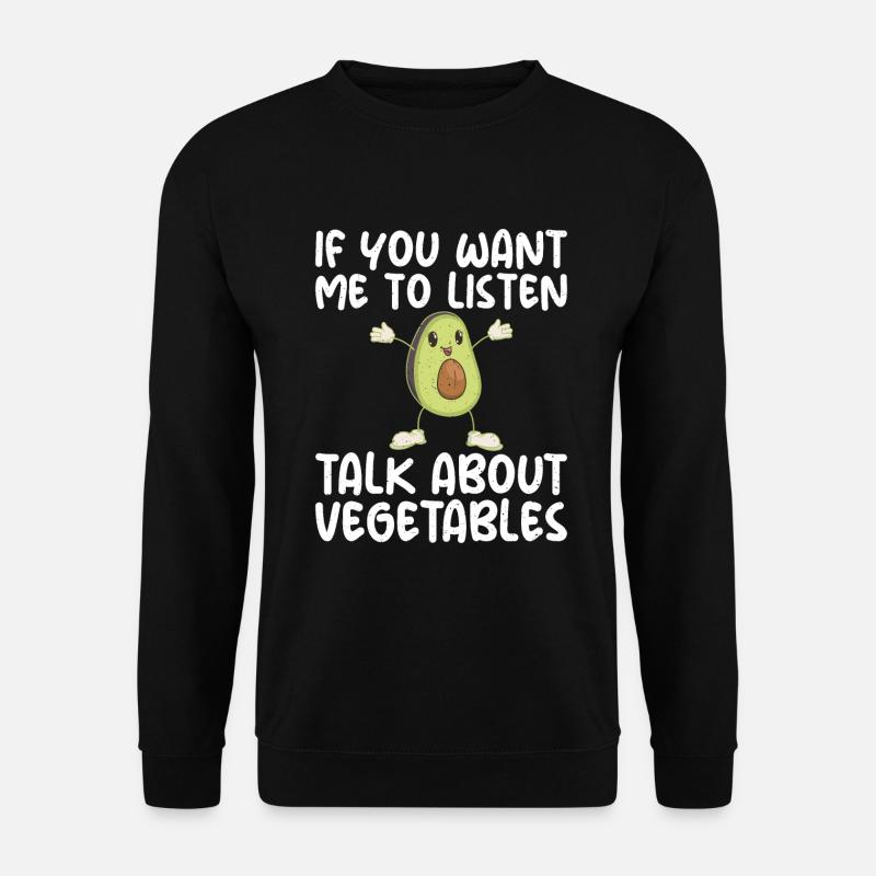 Vegetable Lover Vegetarian Gifts - Unisex Sweatshirt - black