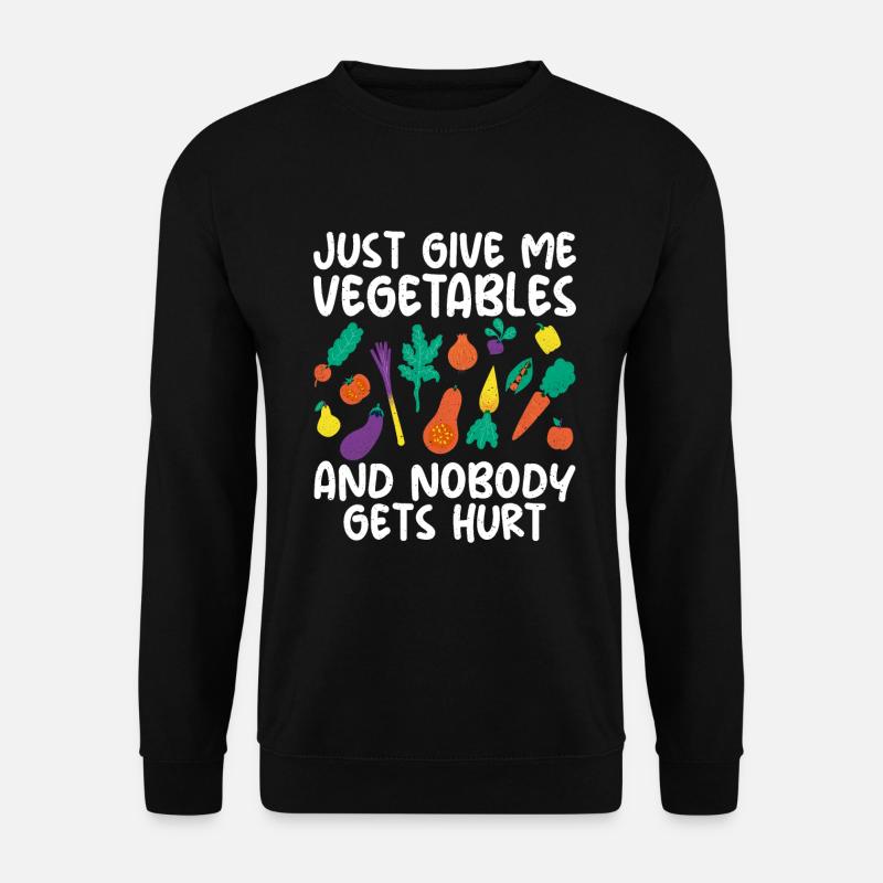 Vegetable Lover Vegetarian Gifts - Unisex Sweatshirt - black