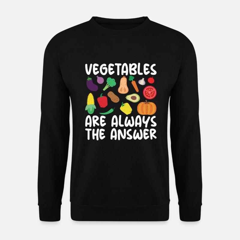 Vegetable Lover Vegetarian Gifts - Unisex Sweatshirt - black