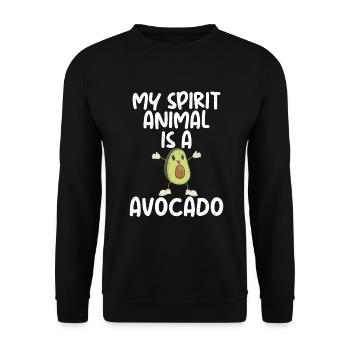 Vegetable Lover Vegetarian Gifts - Unisex Sweatshirt - black - Front - Alina (178cm) & Michal (187cm)