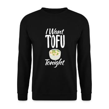 Vegetable Lover Vegetarian Gifts - Unisex Sweatshirt - black - Front - Alina (178cm) & Michal (187cm)