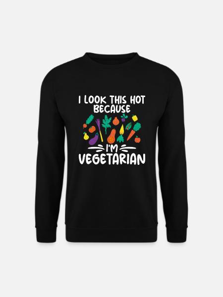 Vegetable Lover Vegetarian Gifts - Unisex Sweatshirt - black