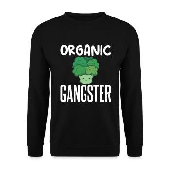 Vegetable Lover Vegetarian Gifts - Unisex Sweatshirt - black - Front - Alina (178cm) & Michal (187cm)