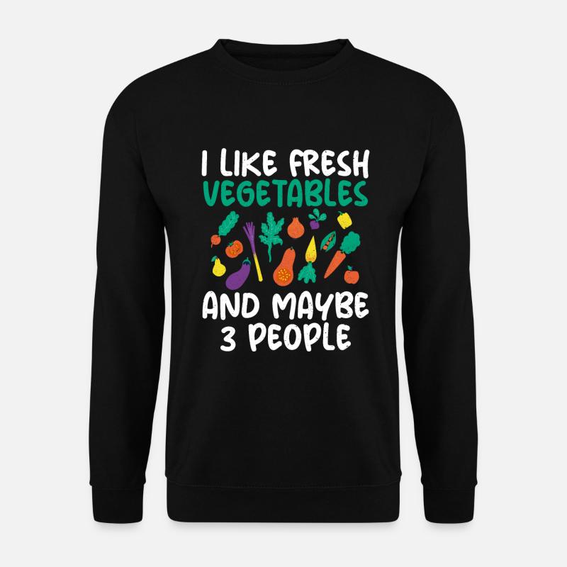 Vegetable Lover Vegetarian Gifts - Unisex Sweatshirt - black