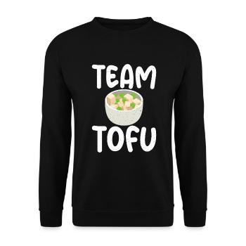 Vegetable Lover Vegetarian Gifts - Unisex Sweatshirt - black - Front - Alina (178cm) & Michal (187cm)