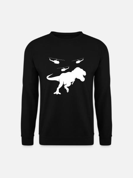 Hélicoptère T-Rex - Sweat-shirt Unisexe - noir