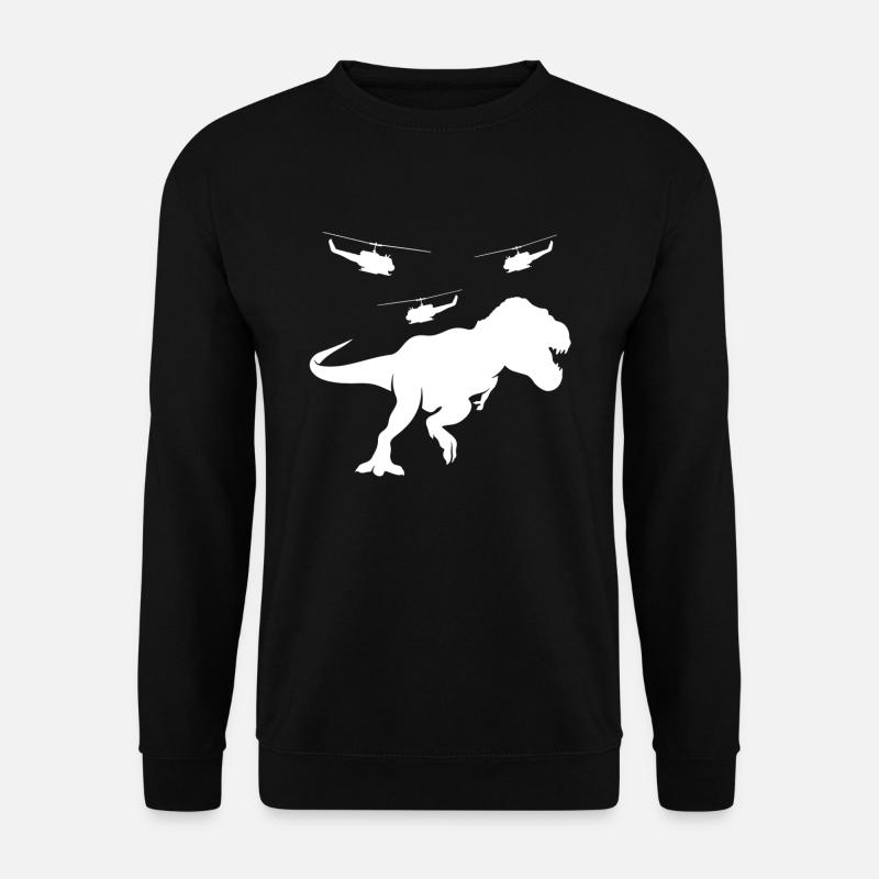 T-Rex Helicopter - Unisex Sweatshirt - black