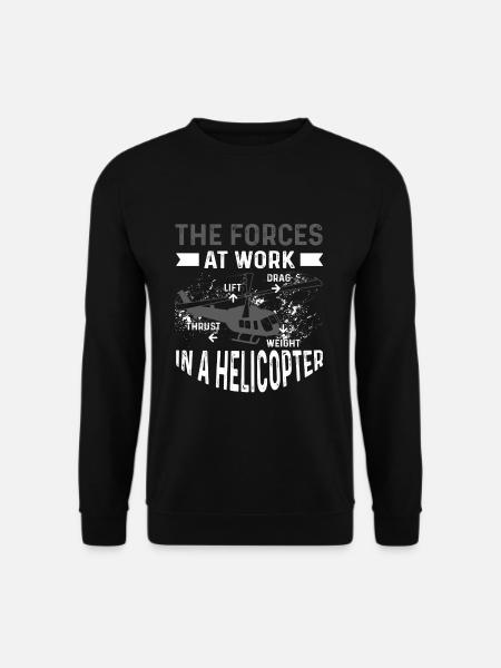 Helicopter Pilot Gift - Unisex Sweatshirt - black