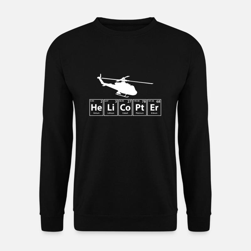Hubschrauber Pilot Geschenk - Unisex Pullover - Schwarz