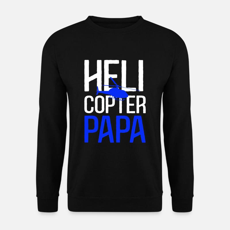 Helicopter Papa - Unisex Sweatshirt - black