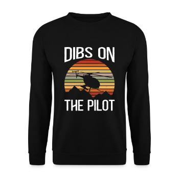 Cadeau de pilote d’hélicoptère - Sweat-shirt Unisexe - noir - Devant - Alina (178cm) & Michal (187cm)