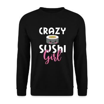 Cadeau pour les amateurs de sushis de cuisine japonaise - Sweat-shirt Unisexe - noir - Devant - Alina (178cm) & Michal (187cm)