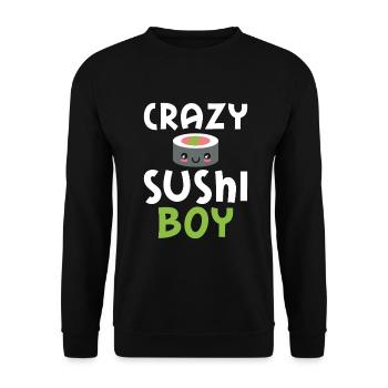 Cadeau pour les amateurs de sushis de cuisine japonaise - Sweat-shirt Unisexe - noir - Devant - Alina (178cm) & Michal (187cm)