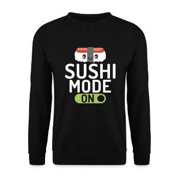 Cadeau pour les amateurs de sushis de cuisine japonaise - Sweat-shirt Unisexe - noir - Devant - Alina (178cm) & Michal (187cm)