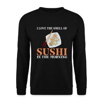 Cadeau pour les amateurs de sushis de cuisine japonaise - Sweat-shirt Unisexe - noir - Devant - Alina (178cm) & Michal (187cm)
