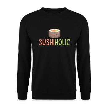 Cadeau pour les amateurs de sushis de cuisine japonaise - Sweat-shirt Unisexe - noir - Devant - Alina (178cm) & Michal (187cm)