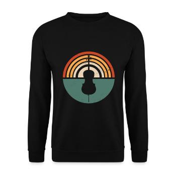 Violoncelle Drôle Cadeau Alto - Sweat-shirt Unisexe - noir - Devant - Alina (178cm) & Michal (187cm)