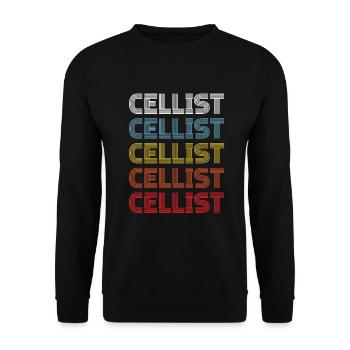 Violoncelle Drôle Cadeau Alto - Sweat-shirt Unisexe - noir - Devant - Alina (178cm) & Michal (187cm)