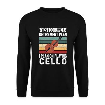Violoncelle Drôle Cadeau Alto - Sweat-shirt Unisexe - noir - Devant - Alina (178cm) & Michal (187cm)