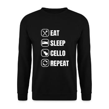 Violoncelle Drôle Cadeau Alto - Sweat-shirt Unisexe - noir - Devant - Alina (178cm) & Michal (187cm)