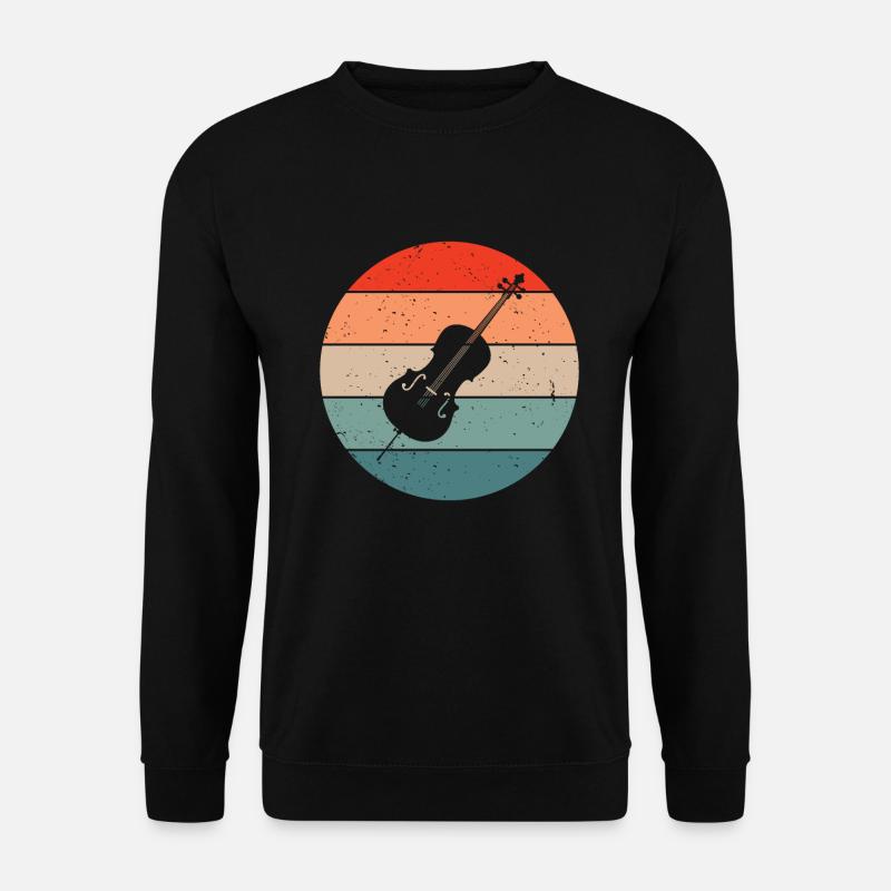 Cello Lustiges Geschenk Viola - Unisex Pullover - Schwarz