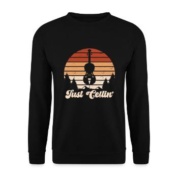 Violoncelle Drôle Cadeau Alto - Sweat-shirt Unisexe - noir - Devant - Alina (178cm) & Michal (187cm)