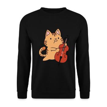 Violoncelle Drôle Cadeau Alto - Sweat-shirt Unisexe - noir - Devant - Alina (178cm) & Michal (187cm)