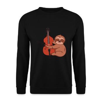Violoncelle Drôle Cadeau Alto - Sweat-shirt Unisexe - noir - Devant - Alina (178cm) & Michal (187cm)