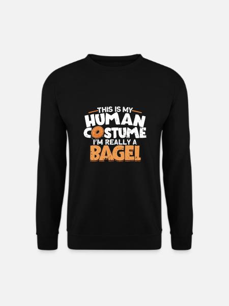 Bagel Gift Funny - Unisex Sweatshirt - black