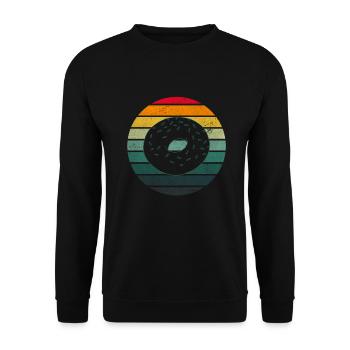 Bagel Cadeau Drôle - Sweat-shirt Unisexe - noir - Devant - Alina (178cm) & Michal (187cm)