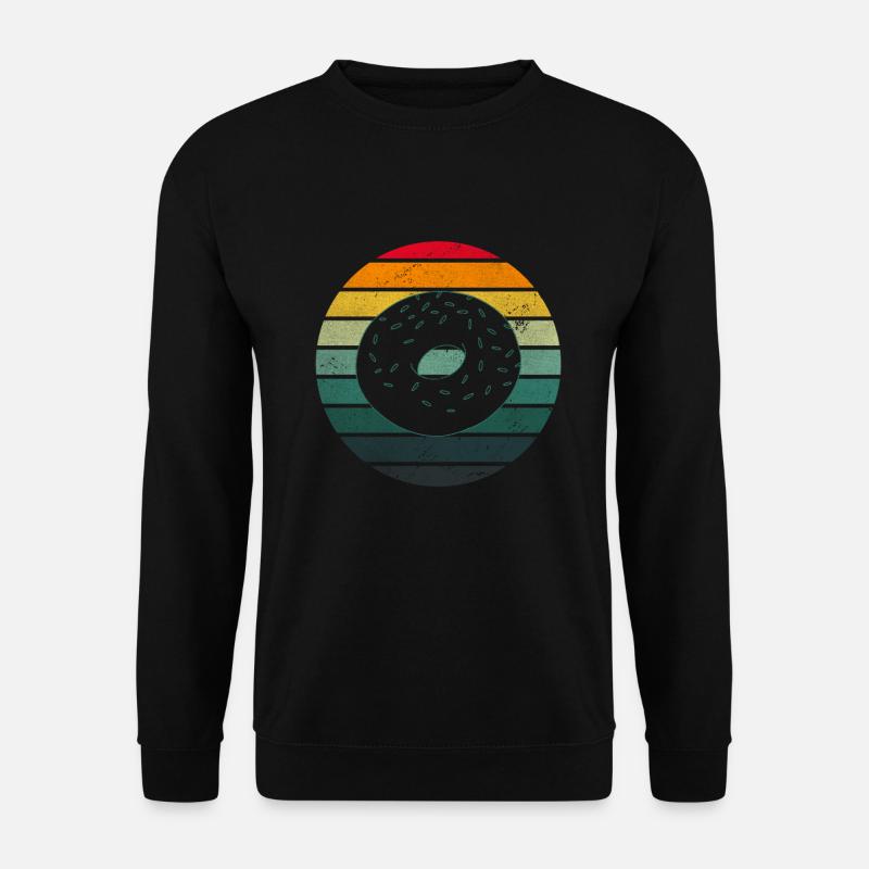 Bagel Gift Funny - Unisex Sweatshirt - black