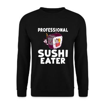 Cadeau pour les amateurs de sushis de cuisine japonaise - Sweat-shirt Unisexe - noir - Devant - Alina (178cm) & Michal (187cm)